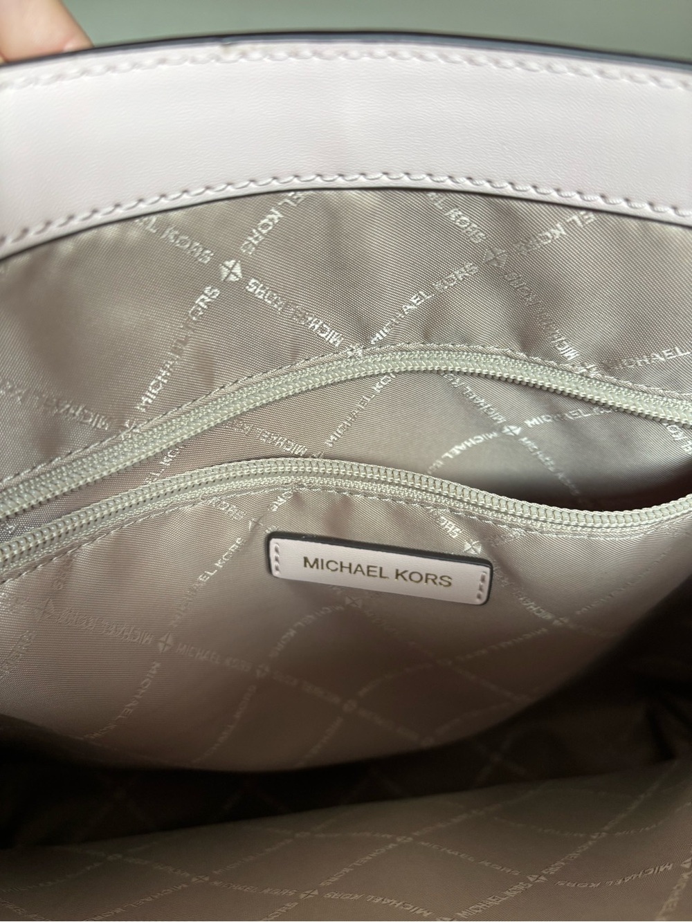 Michael Kors Pale Pink Signature Tote with Gold Hardware - Picture 3 of 3